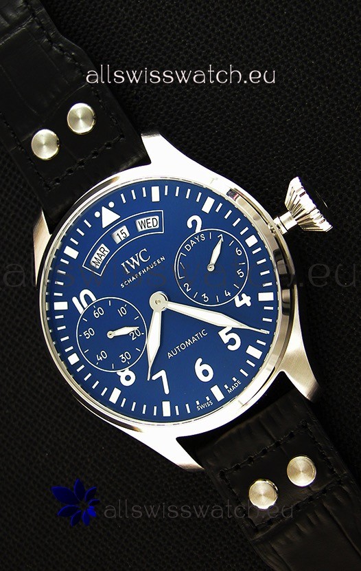 IWC Big Pilot Annual Calendar IW502702 Spitfire Blue Dial Swiss 1:1 Mirror Replica