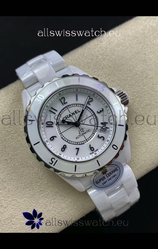 Chanel J12 38MM White Ceramic Case Watch Automatic 1:1 Mirror Replica Watch