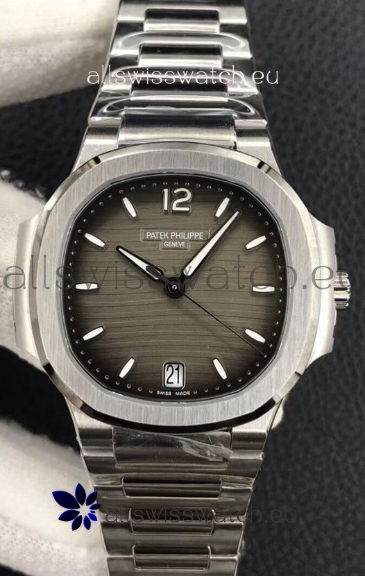 Patek Philippe Nautilus 7118/1A-011 35MM 1:1 Mirror Swiss Replica Watch in Brown Dial 