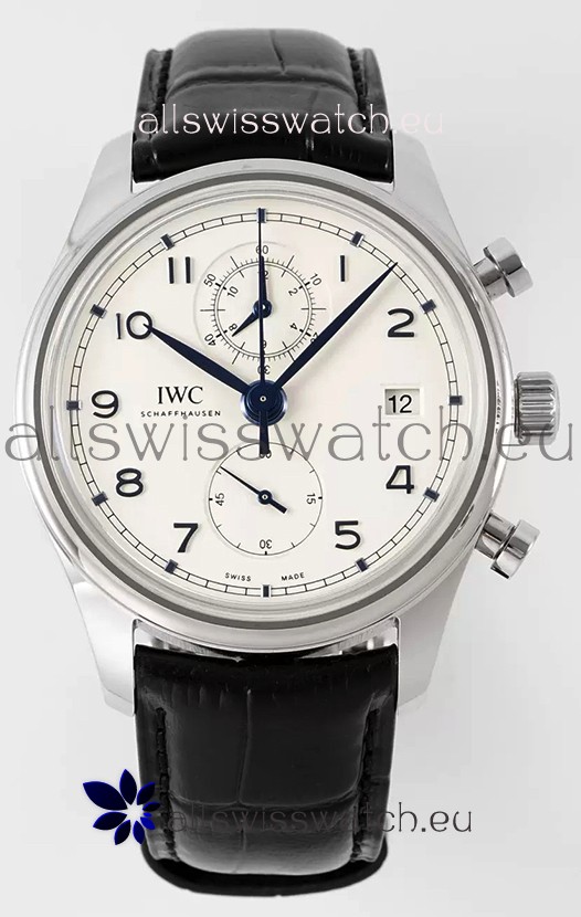IWC Portugieser Chronograph Classic IW390302 White Dial Swiss Replica Watch