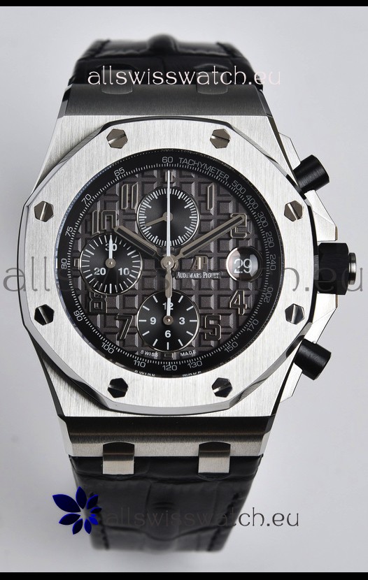 Audemars Piguet Royal Oak Offshore Grey Dial Chronograph 1:1 Mirror Replica Watch - 904L Steel 