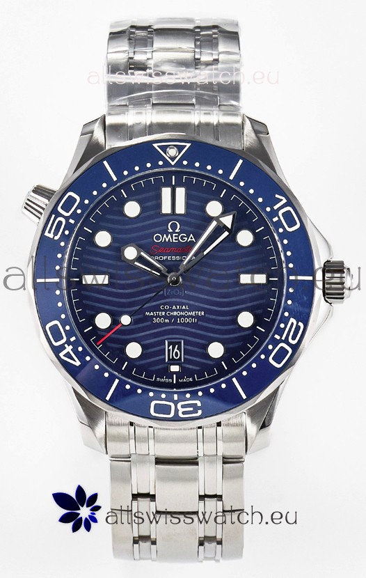 Omega Seamaster Super Clone 300M Master Chronometer Blue Swiss 904L Steel Watch
