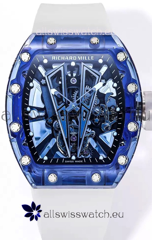 Richard Mille RM27-03 Sapphire Casing with Genuine Tourbillon Movement 1:1 Ultimate Replica