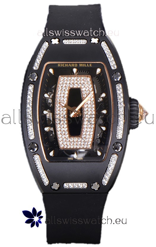 Richard Mille RM007 Black Ceramic Automatic Superclone Swiss Replica Watch