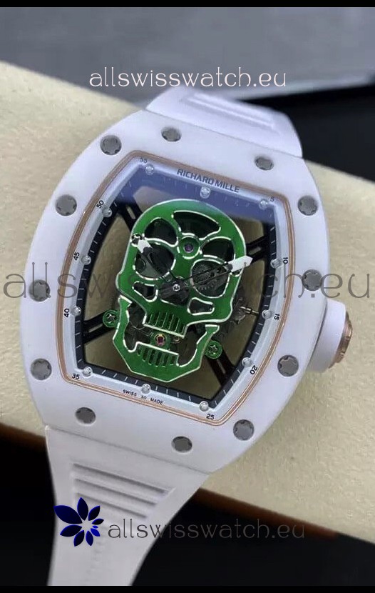 Richard Mille RM052-01 Skull Genuine Tourbillon Edition Watch in Ceramic Casing