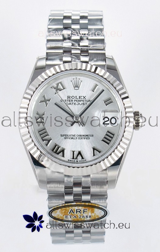 Rolex Super Clone Datejust ETA 2688 Movement 31MM Stainless Steel Case and Roman Dial Watch 