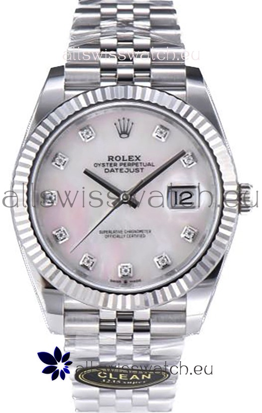 Rolex Datejust 126334 41MM ETA3235 72 Hours Power Pearl Dial Jubilee 1:1 Mirror Replica