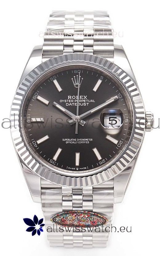 Rolex Datejust 126334 41MM ETA3235 72 Hours Power Grey Dial Oyster 1:1 Mirror Replica