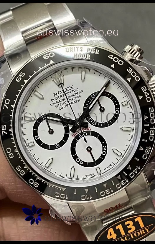 Rolex Cosmograph Daytona M126500LN White Dial Cal.4131 Movement - 904L Steel Watch