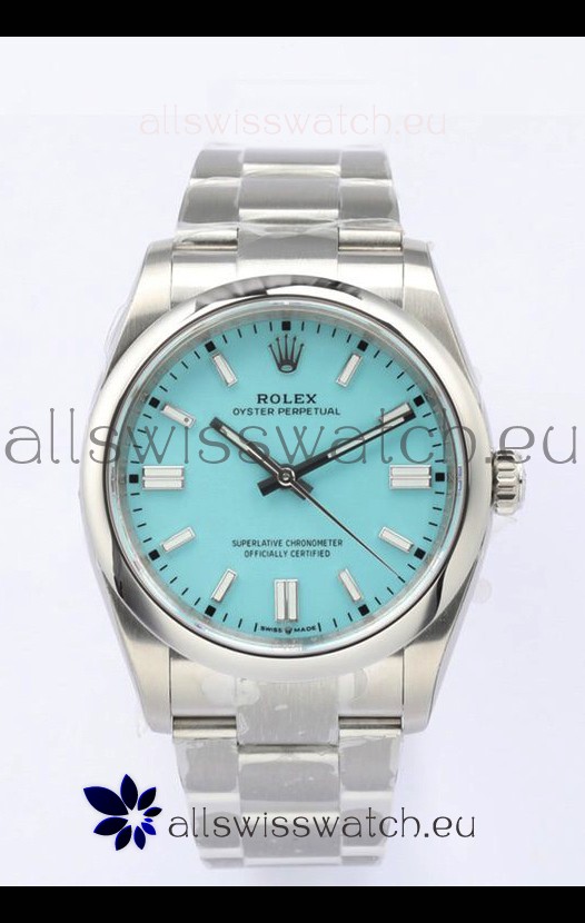 Rolex Oyster Perpetual REF#126000 36MM Swiss Movement Swiss Replica Blue Dial 904L Steel 1:1 Mirror Replica Watch