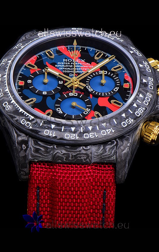 Rolex Daytona DiW Edition Multicolored Dial Edition Forged Cabon Casing 1:1 Mirror Replica