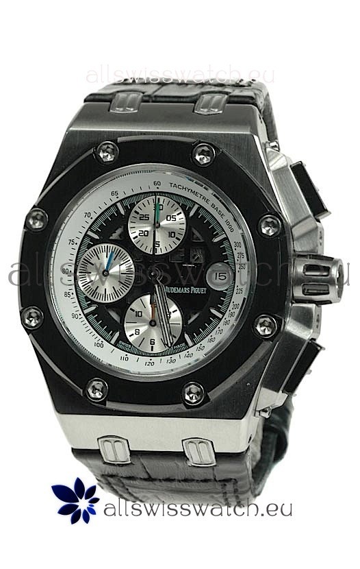 Audemars Piguet Royal Oak Offshore Rubens Barrichello Limited Edition Swiss Watch in Black Dial