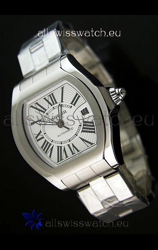 Cartier Roadster Swiss Replica Watch Stainless Steel - 38MM Wide