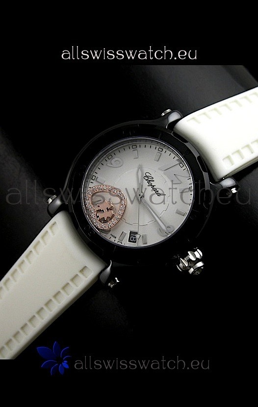 Chopard Limited Edition Swiss Replica Watch in White Strap