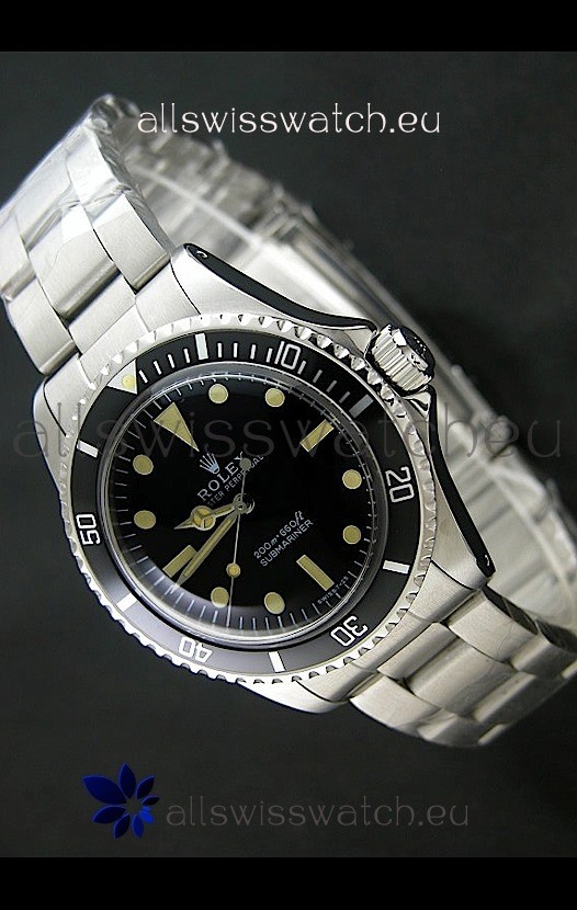 Rolex Submariner Classic Edition No Date Window Japanese Watch