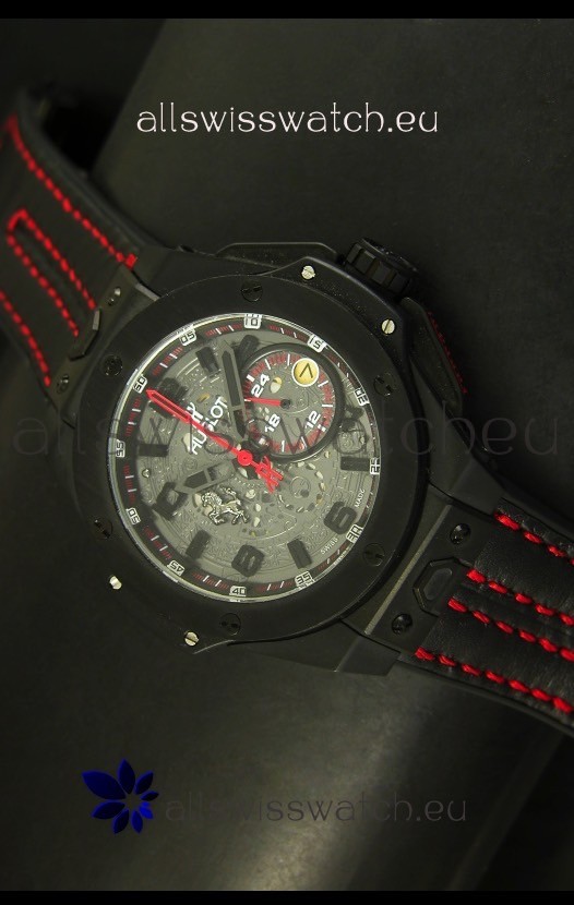 Hublot Big Bang Ferrari Swiss Quartz Movement Watch in PVD Case