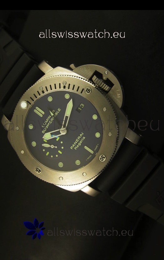 Panerai Luminor PAM371 Submersible GMT Titanium - 1:1 Mirror Replica Watch