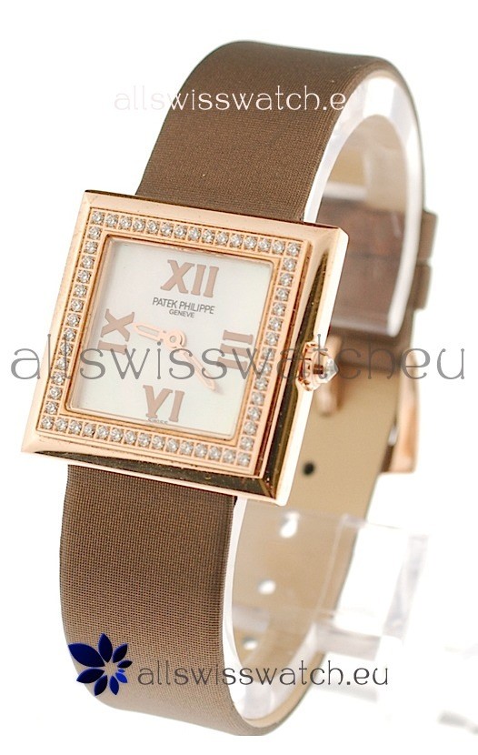 Patek Philippe Ladies Swiss Watch in White Dial