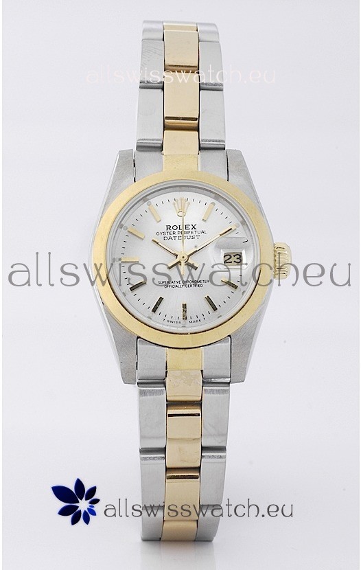 Rolex DateJust Two Tone Lady's Replica Watch