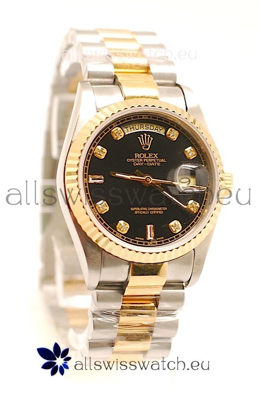 Rolex Day Date Two Tone Japanese Replica Watch
