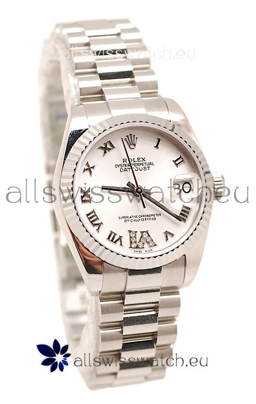 Rolex Oyster Perpetual Datejust Diamonds VI Japanese Replica Watch -36MM
