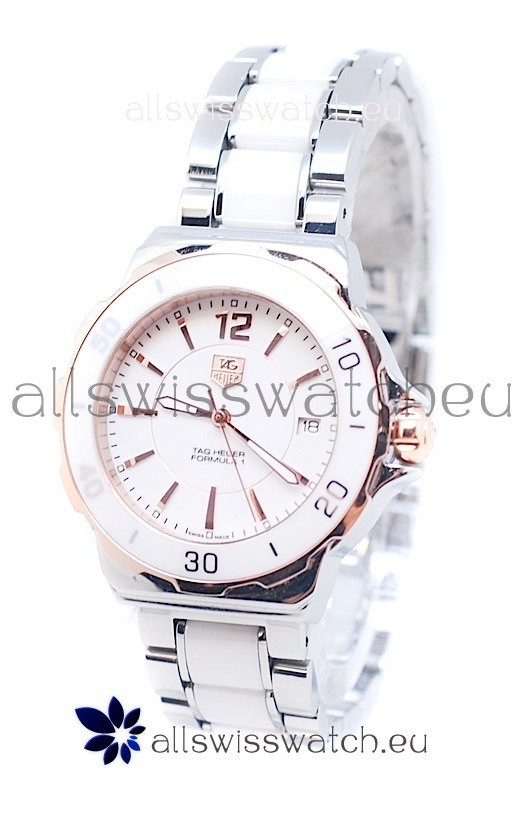 Tag Heuer Formula 1 Japanese Quartz Ladies Watch in Rose Gold Bezel