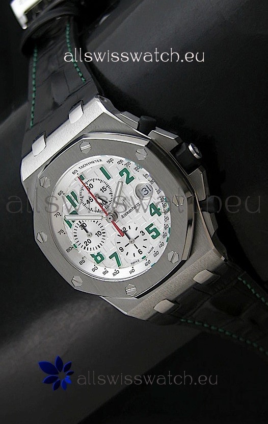 Audemars Piguet Royal Oak Offshore Pride of Mexico Swiss Watch - Secs hands at 12 O'Clock