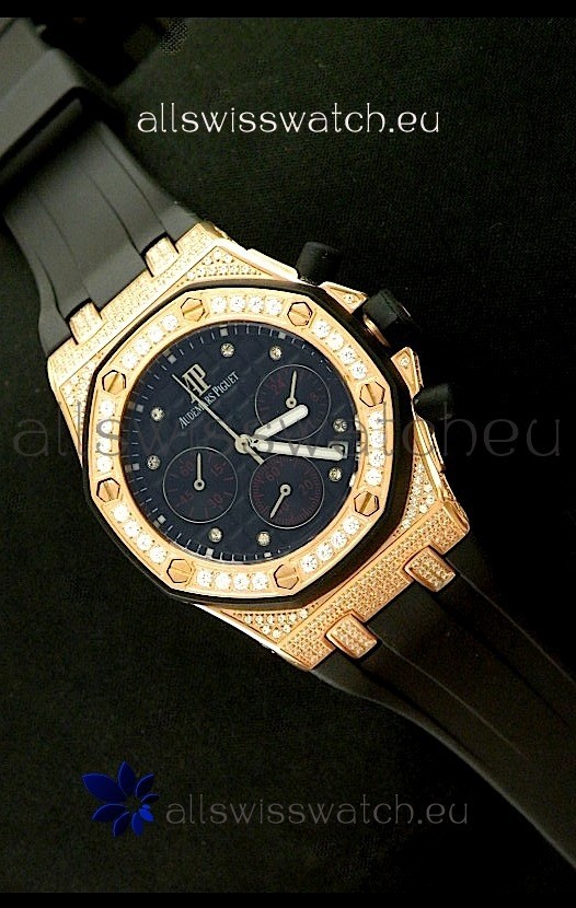 Audemars Piguet Royal Oak Ladies Alinghi Limited Edition Japanese Watch in Yellow Gold