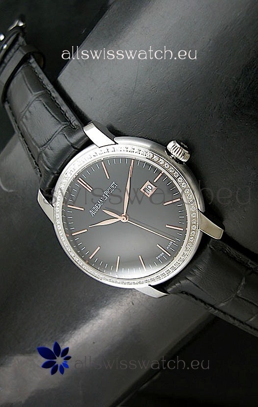 Audemars Piguet Jules Classic Swiss Automatic Watch in Black Dial