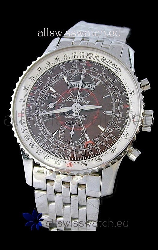 Breitling Navitimer World Swiss Replica Watch in Brown Dial