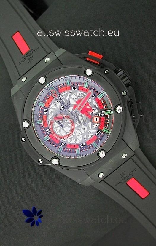Hublot Big Bang King Power Manchester United Japanese Replica PVD Watch
