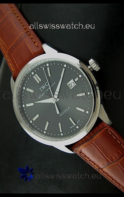 IWC Schaffhausen Ingenuier Vintage Swiss Replica Automatic Watch in Grey Dial