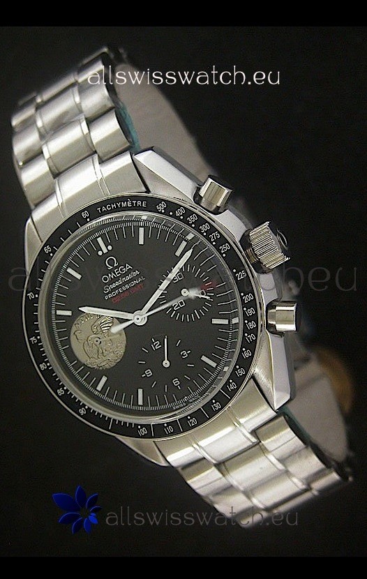 Omega Speedmaster Professional 0258 GMT Watch in Black Dial