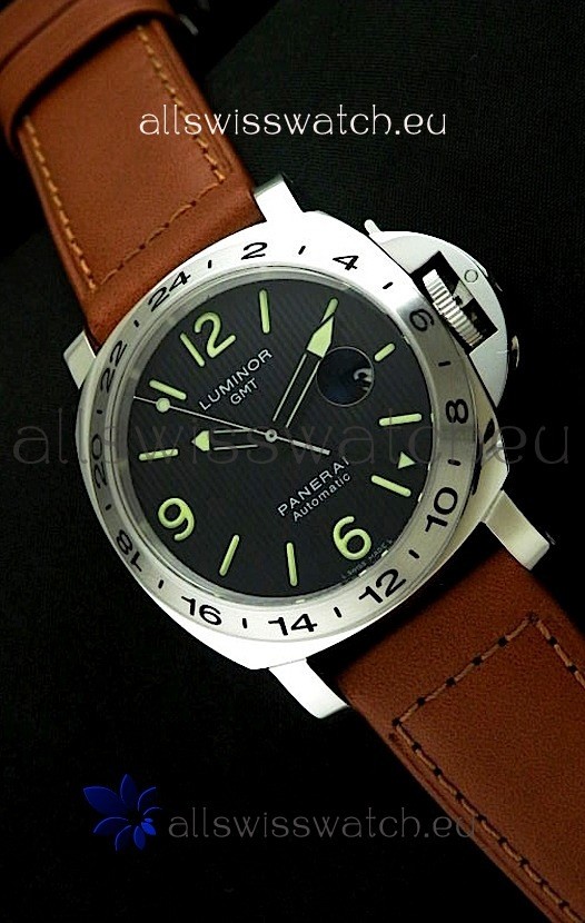 Panerai PAM029M Luminor GMT Swiss Watch - 1:1 Ultimate Mirror Replica