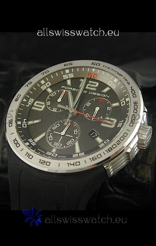 Porsche Design Flat Six P'6320 Japanese Watch in Grey 