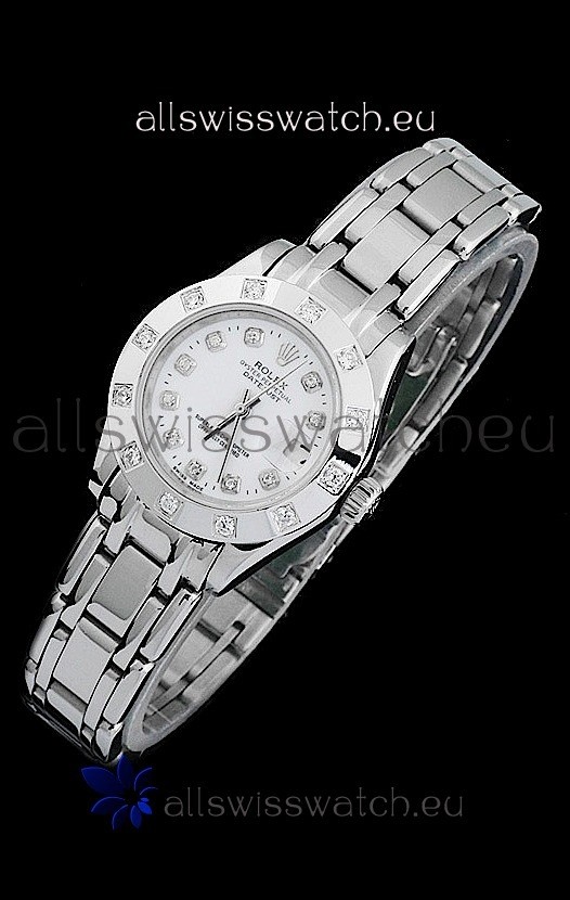 Rolex Datejust Ladies Japanese Replica Ladies Watch in Diamond Markers