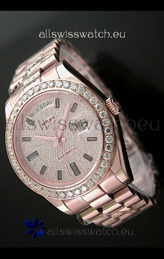 Rolex Day Date Japanese Automatic Rose Gold Watch