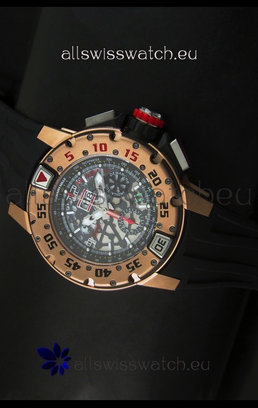 Richard Mille RM032 Swiss Watch in Pink Gold Finish
