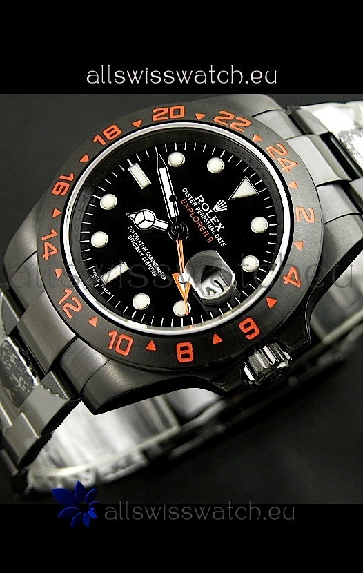 Rolex Explorer II Swiss Replica Automatic Black PVD Watch 