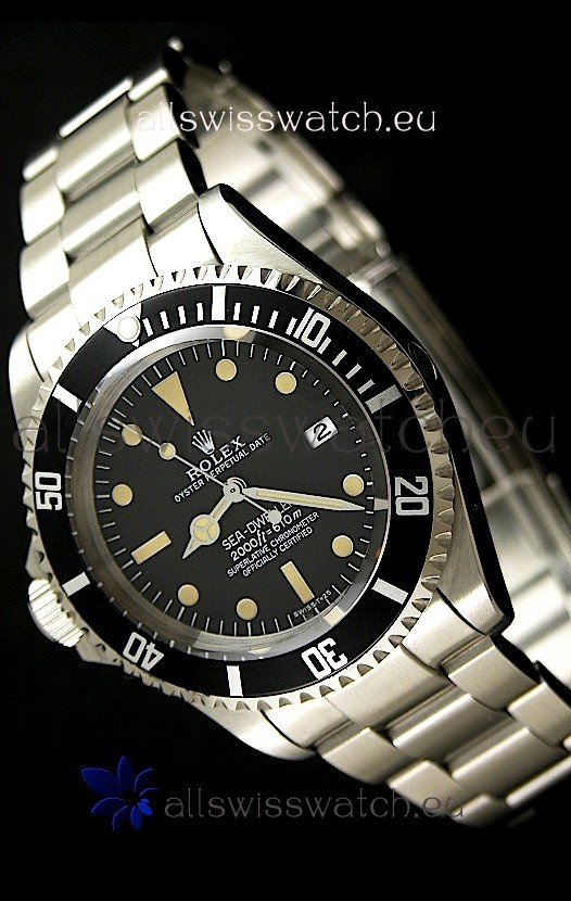 Rolex Vintage Sea Dweller Polizia Di Stato Left Hand Edtiion Swiss Watch