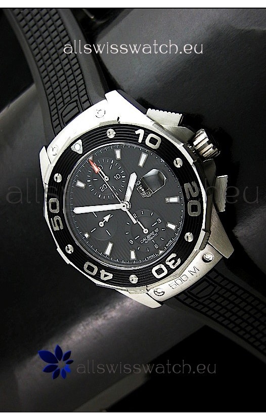 Tag Heuer Aquaracer Calibre 16 Swiss Watch in Black Dial