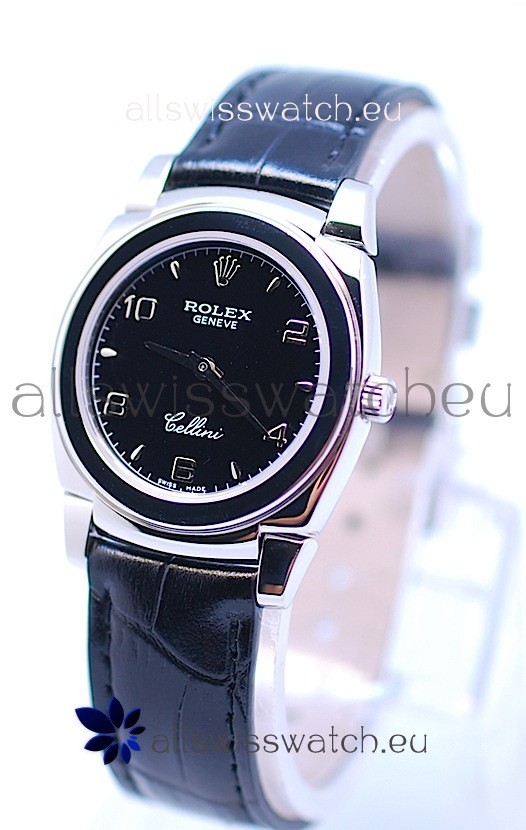 Rolex Cellini Cestello Ladies Swiss Watch All Black