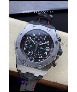 Audemars Piguet Royal Oak Offshore Black Dial Chronograph 1:1 Mirror Replica Watch - 904L Steel