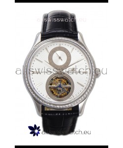 Jaeger LeCoultre Master Ultra-Thin Tourbillon White Dial Stainless Steel Casing