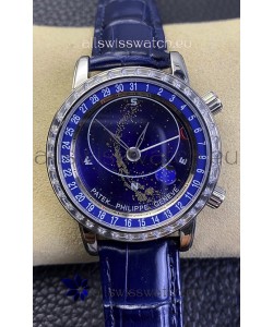 Patek Philippe 6104G Grand Compilations Handwind Swiss Replica Watch - Diamonds Bezel