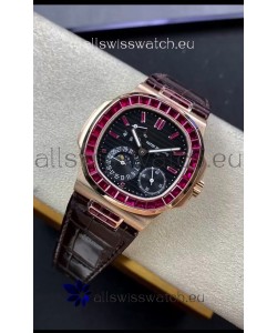 Patek Philippe Nautilus 5724R 1:1 Quality Swiss Replica Watch in Black Dial