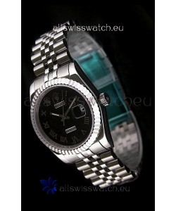 Rolex Datejust Japanese Replica Watch in Black Dial