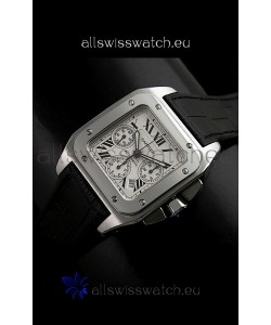 Cartier Santos 100 Chronograph - 1:1 Mirror Replica Watch