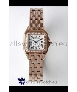 Cartier PANTHERE Edition 22MM 1:1 Mirror Quality Swiss Replica Watch in White Dial - Diamonds Bezel