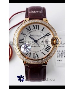 Ballon De Cartier Swiss Automatic 1:1 Mirror Quality 42MM in Yellow Gold Casing